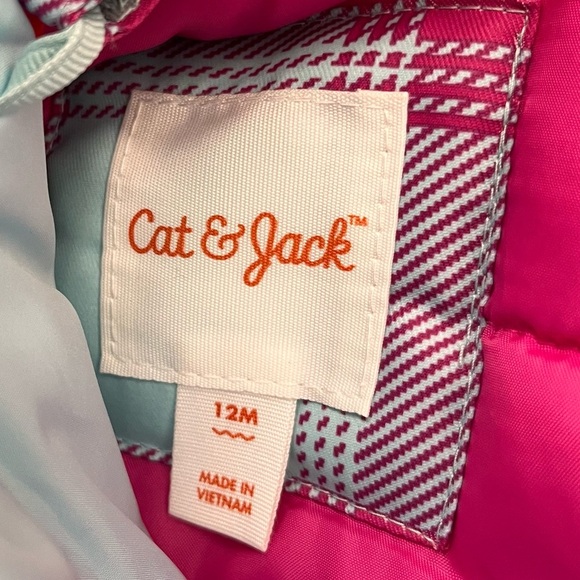NWT baby toddler girl 3-in-1 warmest jacket coat Sz 12 months cat & jack - Picture 6 of 12